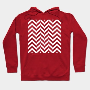 White Chevrons Hoodie